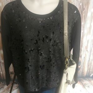 !!!3 for $25!!! NWT 3x Black Sequined Sweatshirt